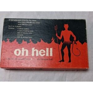Cadaco Oh Hell Card Game Unisex OS Red Good Vintage 1973 Devil Bidding Game